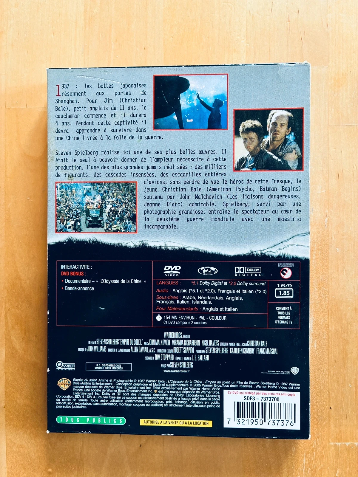 DVD Imperio del Sol de Steven Spielberg edición de colección. – photo 2